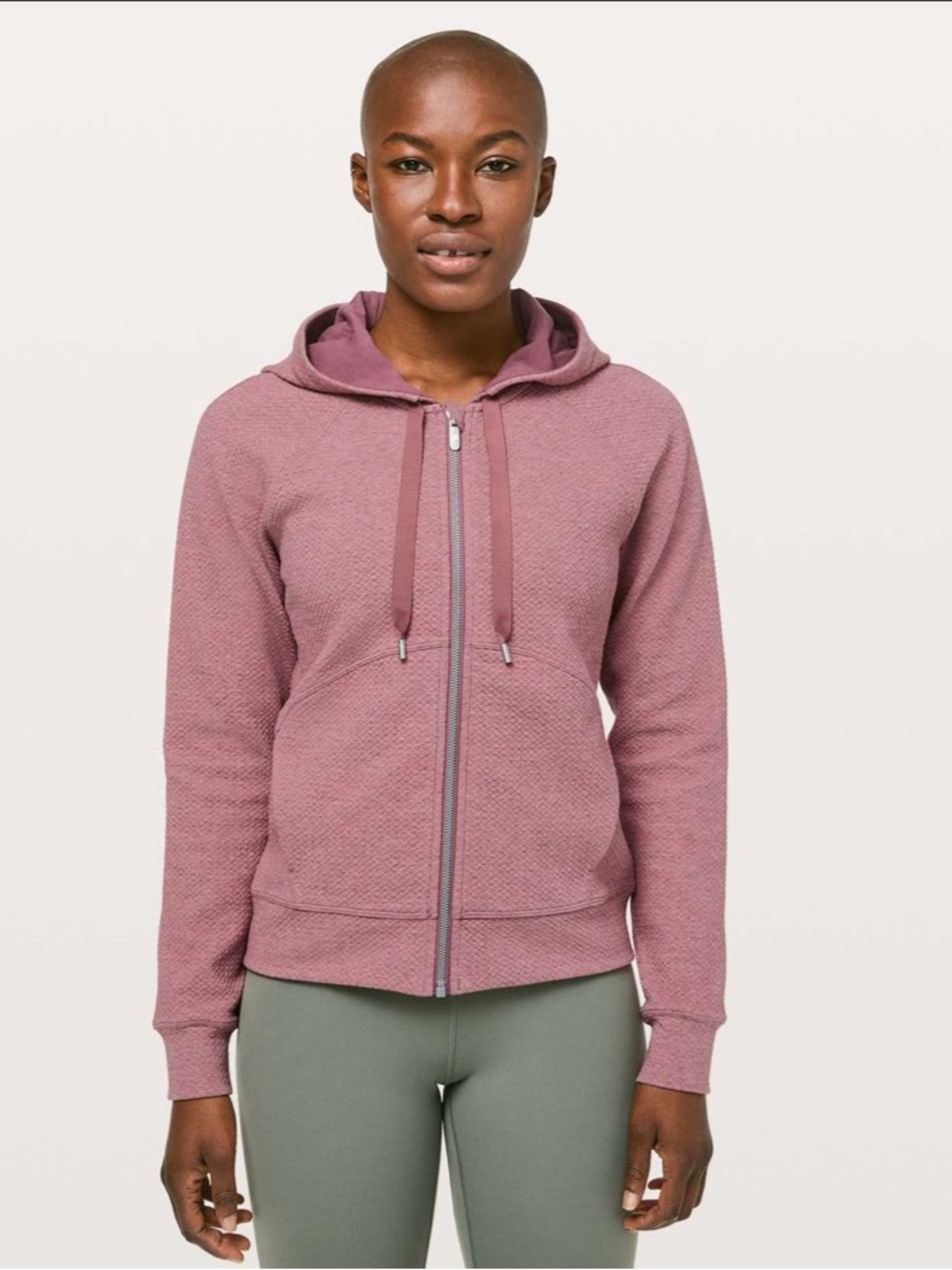 Lululemon Catch A Moment Zip Hoodie
Heathered So Merlot Pink size 10